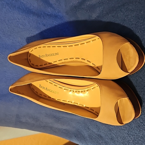 Enzo Angiolini Leather Peep Toe Pumps Size 11M 5 inch heel - Picture 8 of 12